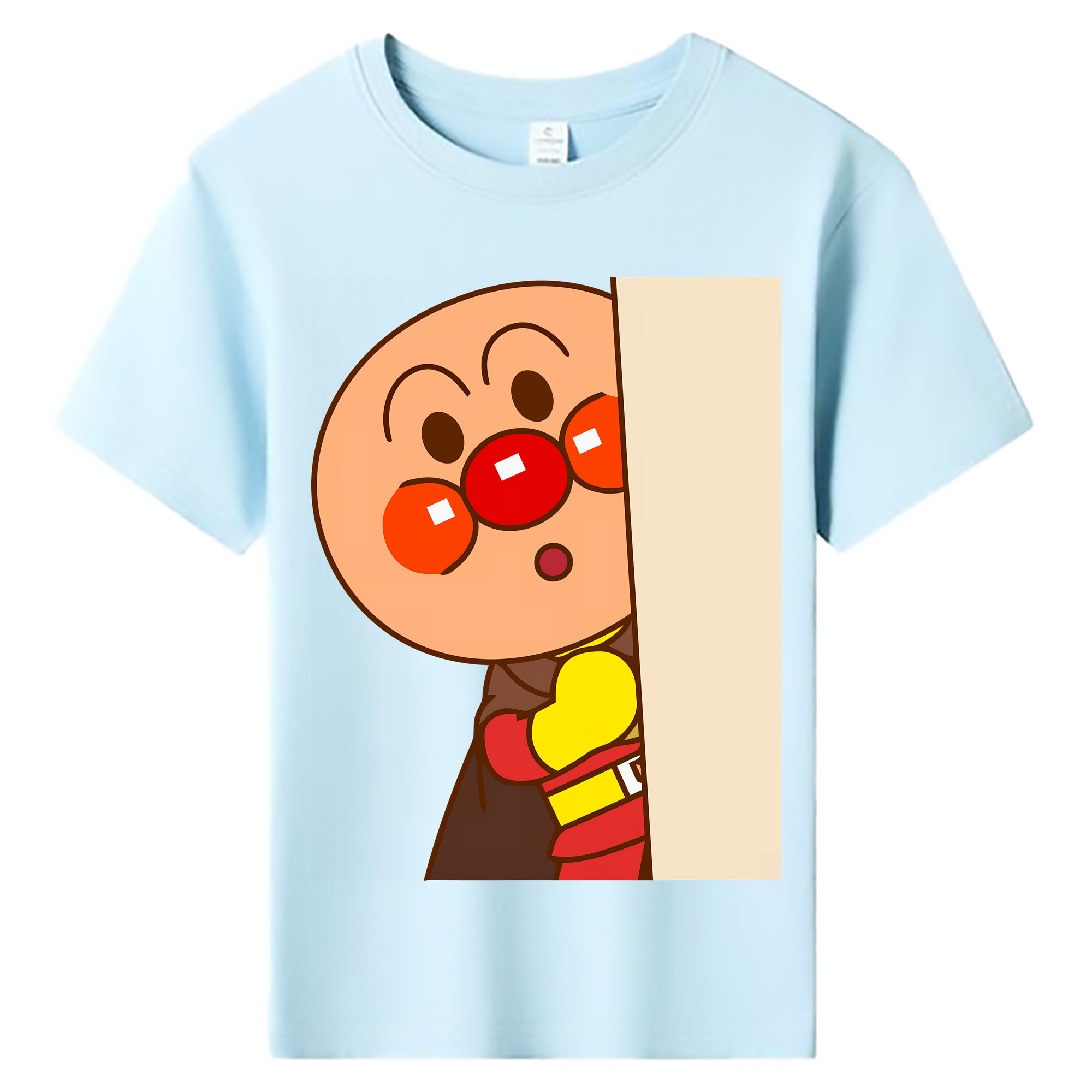 （画像用） アンパンマン Anpanman 綿100％キッズTシャツ（フロントプリント）